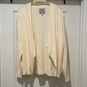 Milano Cream Open-Front Cardigan